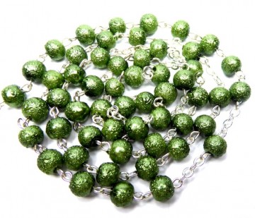 Grønne perler til rosenkrans